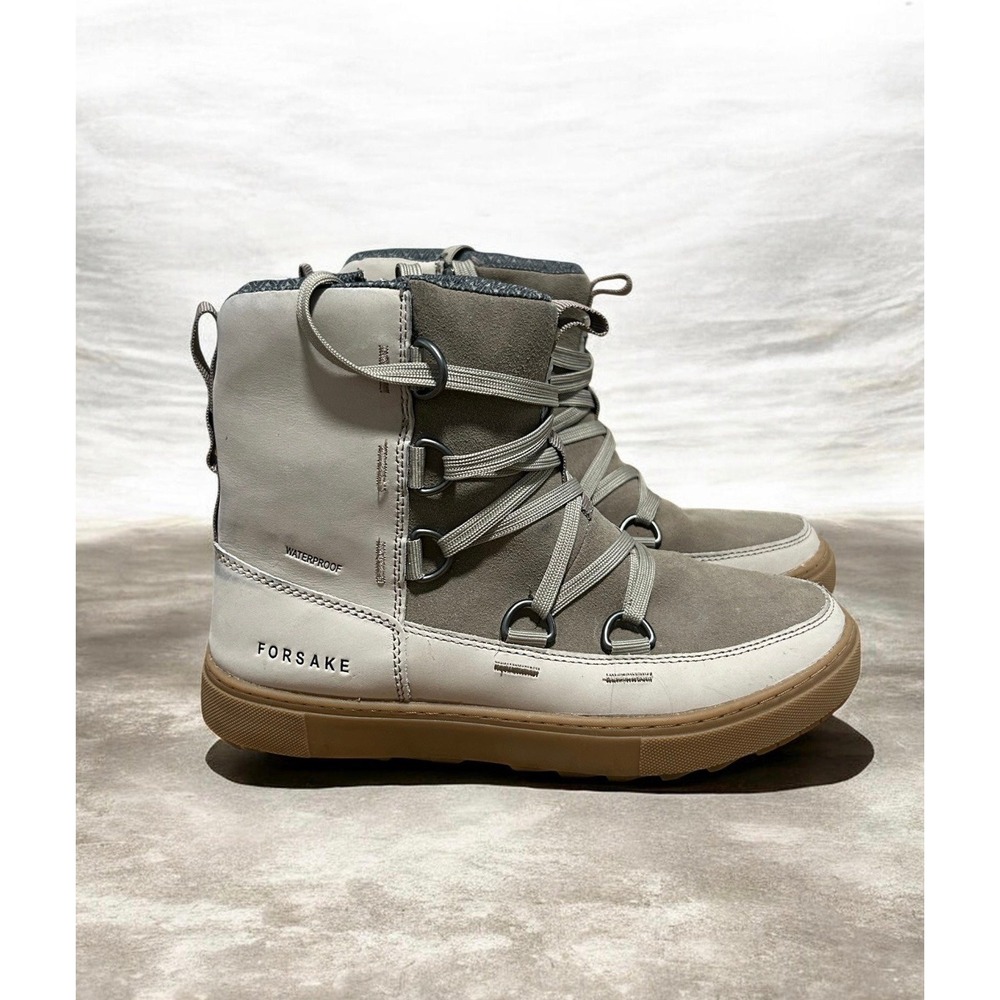 Forsake Lucie Insulated Waterproof Bootie Women's 7.5 Taupe Leather Boots $170